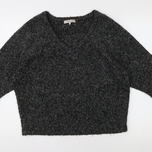 Great Plains Women's Grey V-Neck Pullover Jumper M