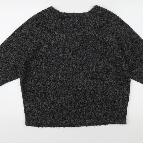 Great Plains Women's Grey V-Neck Pullover Jumper M