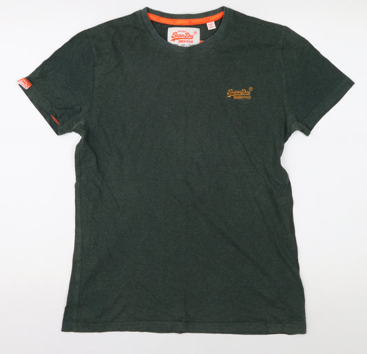 Superdry Men's Green Crew Neck T-Shirt S