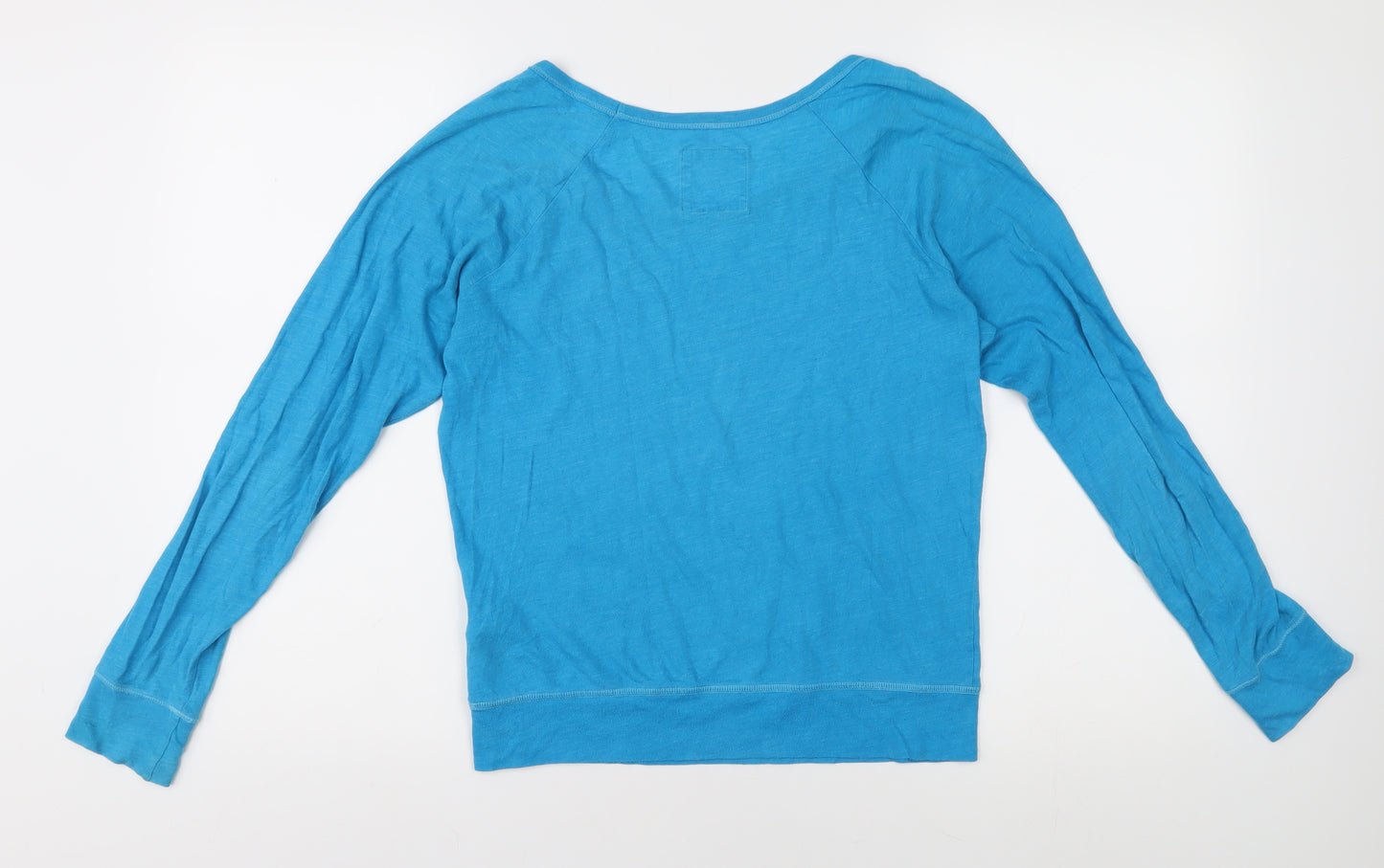 Hollister Women's Blue Basic Long Sleeve T-Shirt