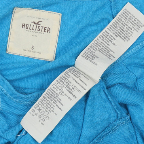 Hollister Women's Blue Basic Long Sleeve T-Shirt