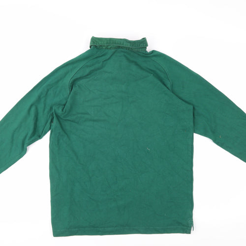 Canterbury Boys Green Rugby Polo Shirt, 12 Years, Long Sleeve