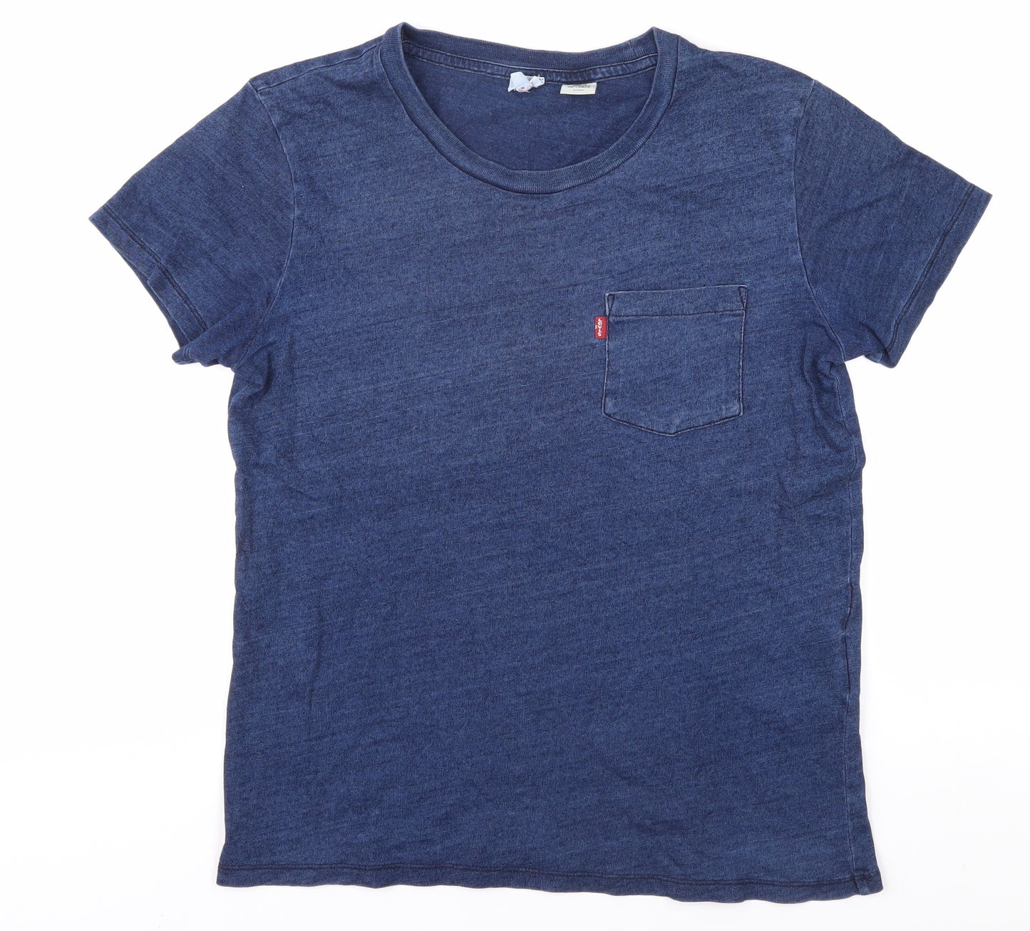Levi's Men's Blue Cotton Crew Neck T-Shirt, Size S