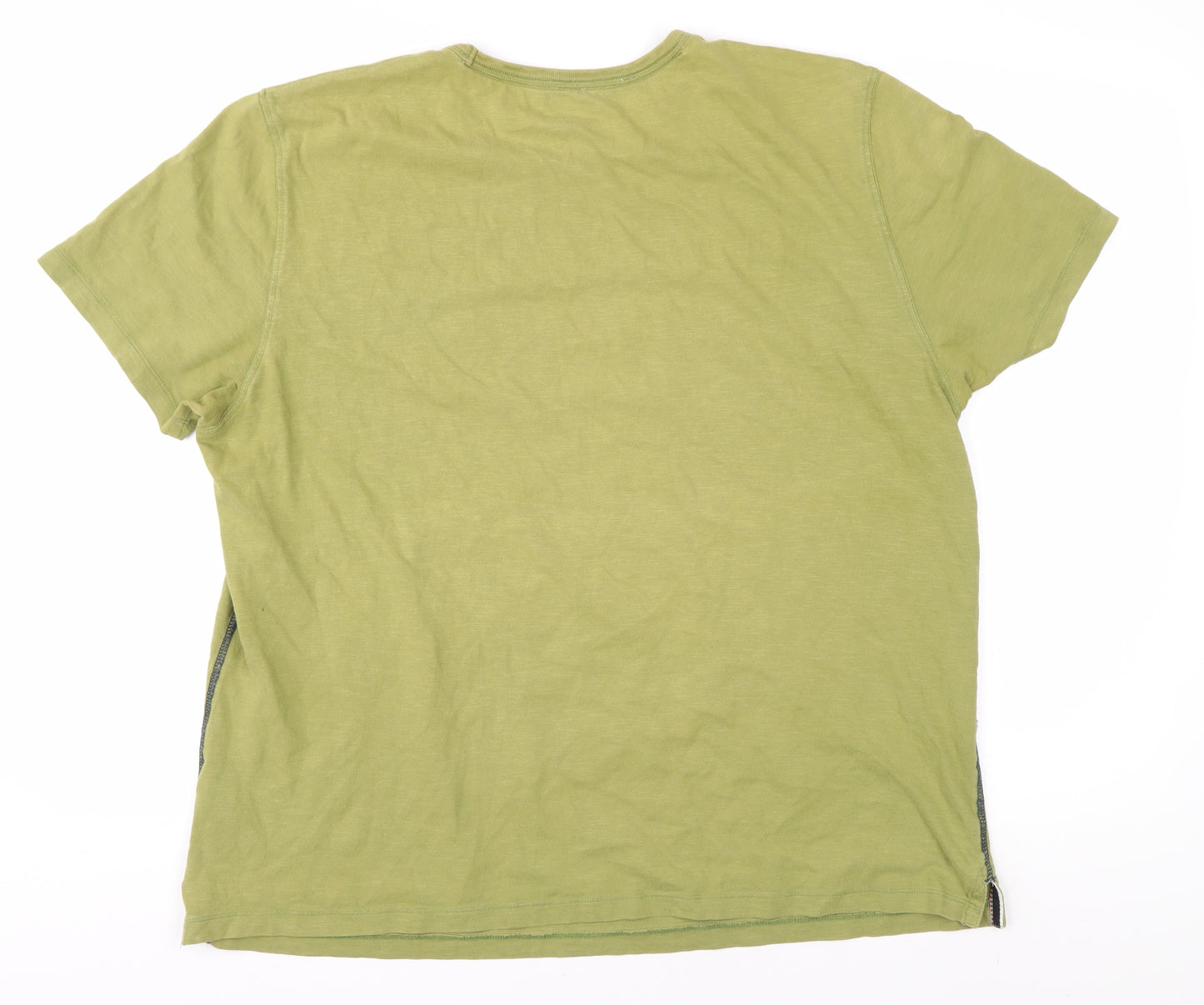 White Stuff Men's XL Green Graphic Print T-Shirt