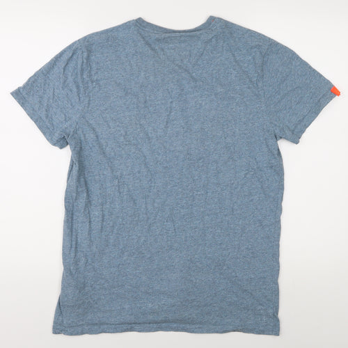 Superdry Men Blue XL Crew Neck T-Shirt Logo