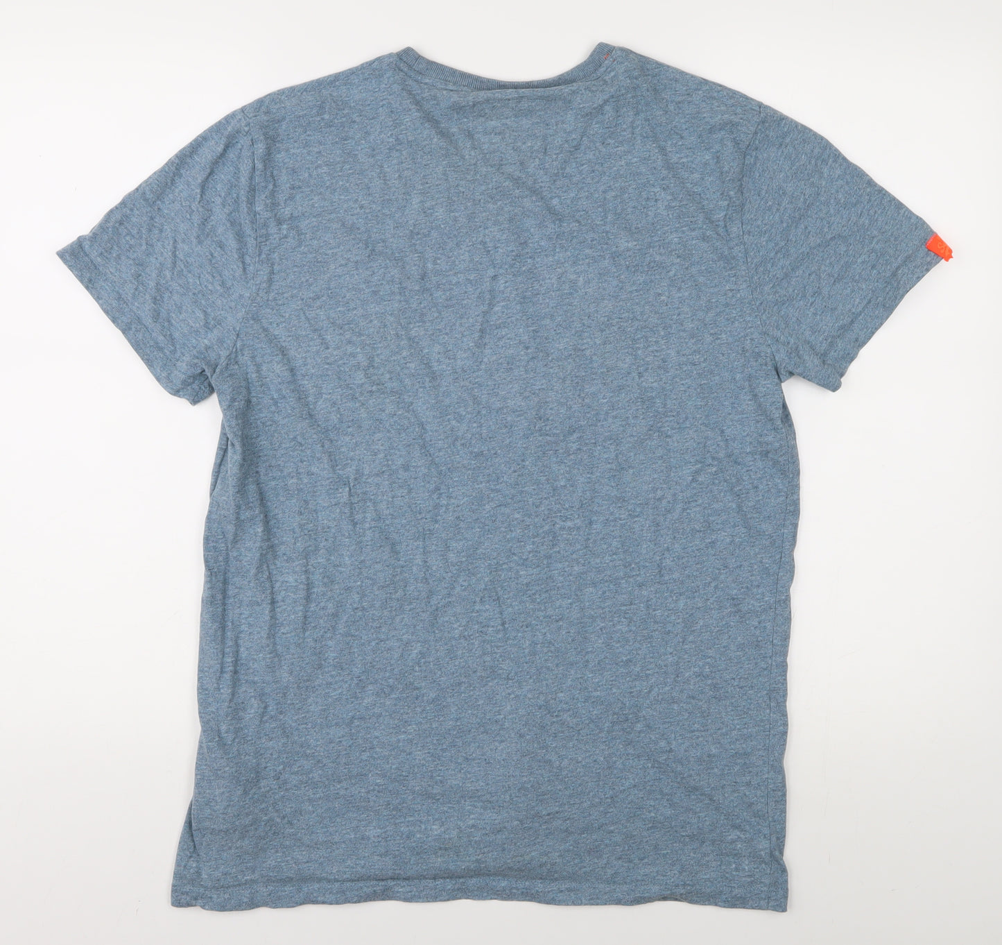 Superdry Men Blue XL Crew Neck T-Shirt Logo