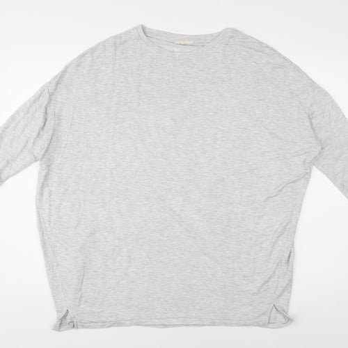 Hush Grey Women's XS Top 3/4 Sleeve Round Neck