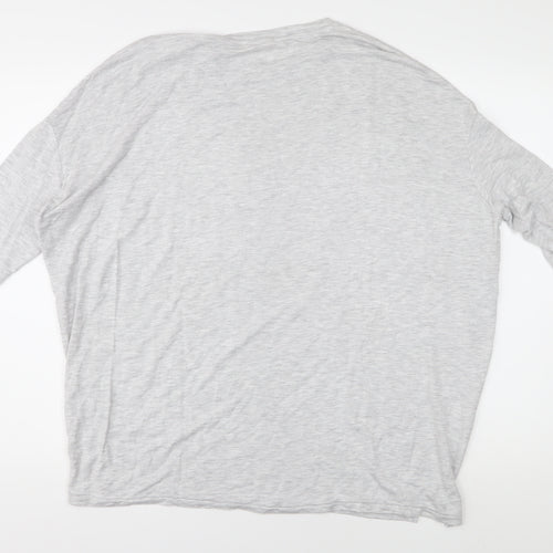 Hush Grey Women's XS Top 3/4 Sleeve Round Neck