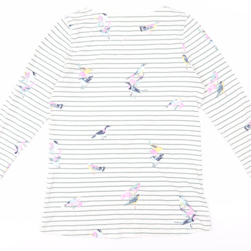 Joules Women's Multicoloured Bird T-Shirt Size 14