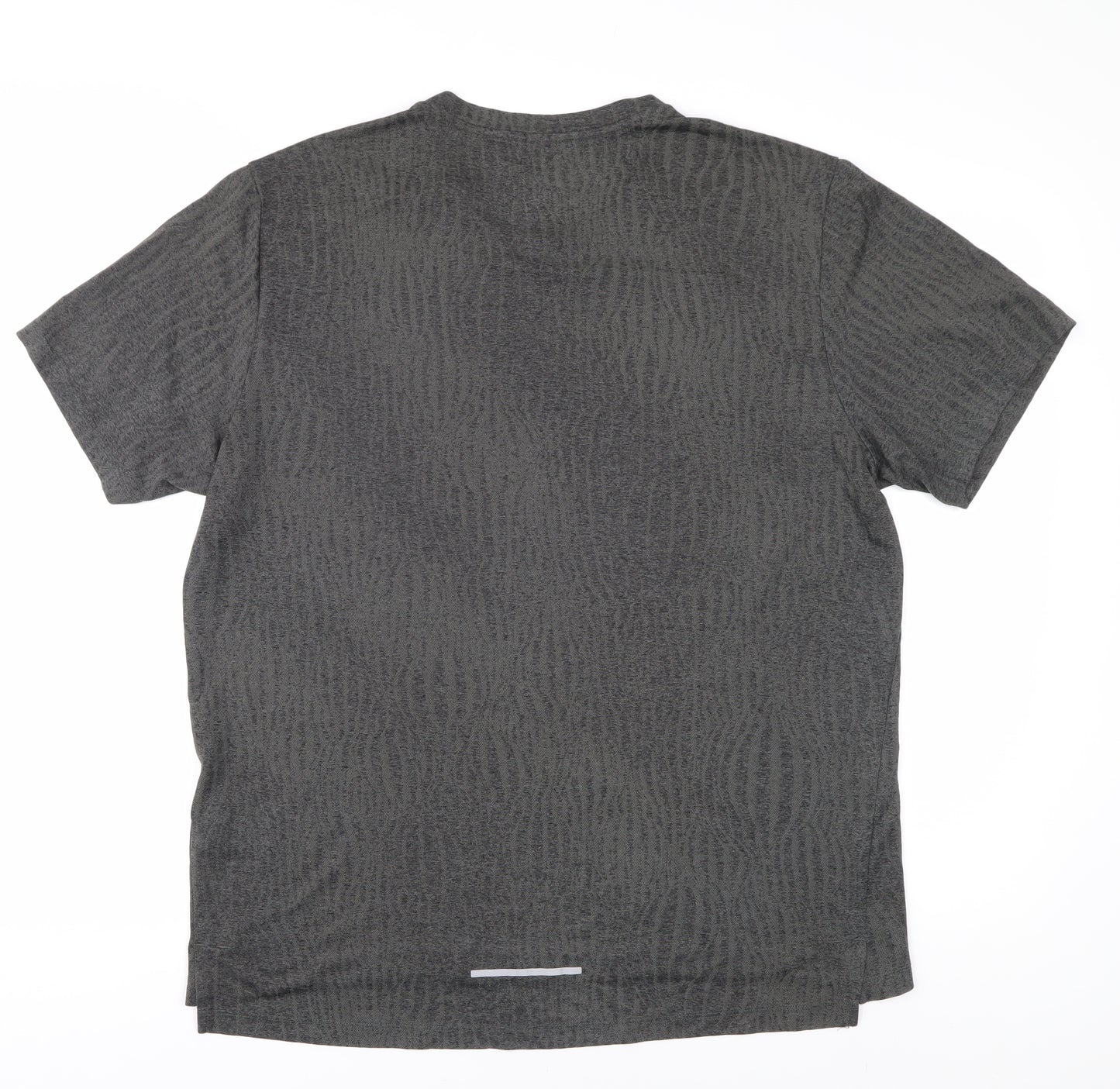 Nike Men's Grey Running T-Shirt S, Athletic, Quick Dry