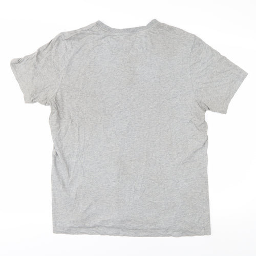 Nike Men's Grey T-Shirt Size L Gym Sportswear