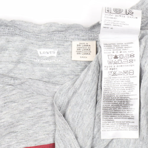 Levi's Women's Grey Basic Crew Neck T-Shirt - Size S