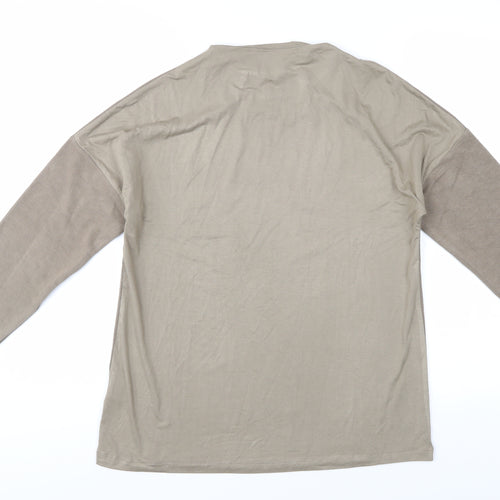 Karen by Simonsen Women's Beige Long Sleeve Jersey Top