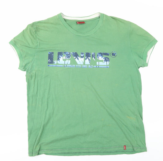 Levi's Men's Green Graphic Print T-Shirt, Size L