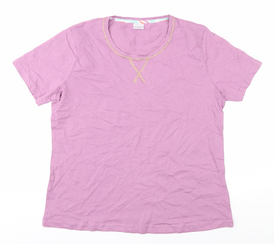 Okaidi Purple Women's T-Shirt M Casual Cotton