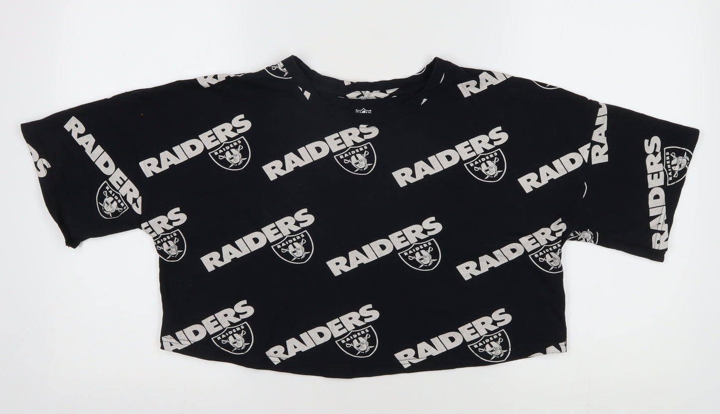 Primark Black Raiders Unisex T-Shirt XS