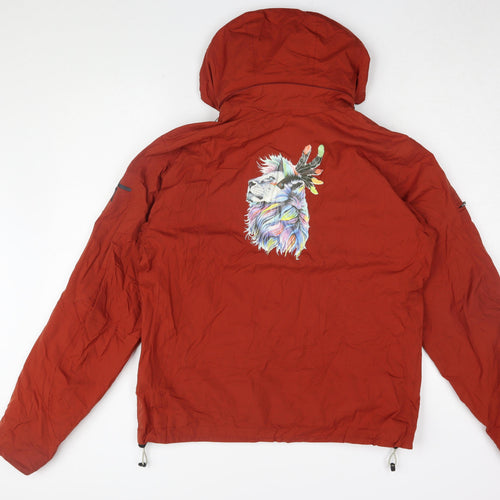 cross Unisex Adults Red Hooded Basic Jacket XL