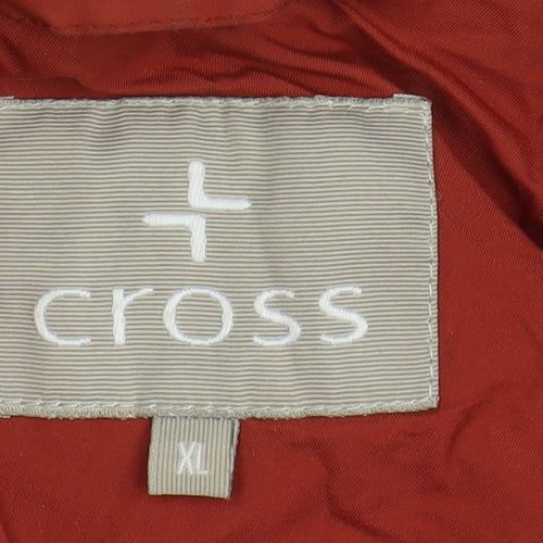 cross Unisex Adults Red Hooded Basic Jacket XL