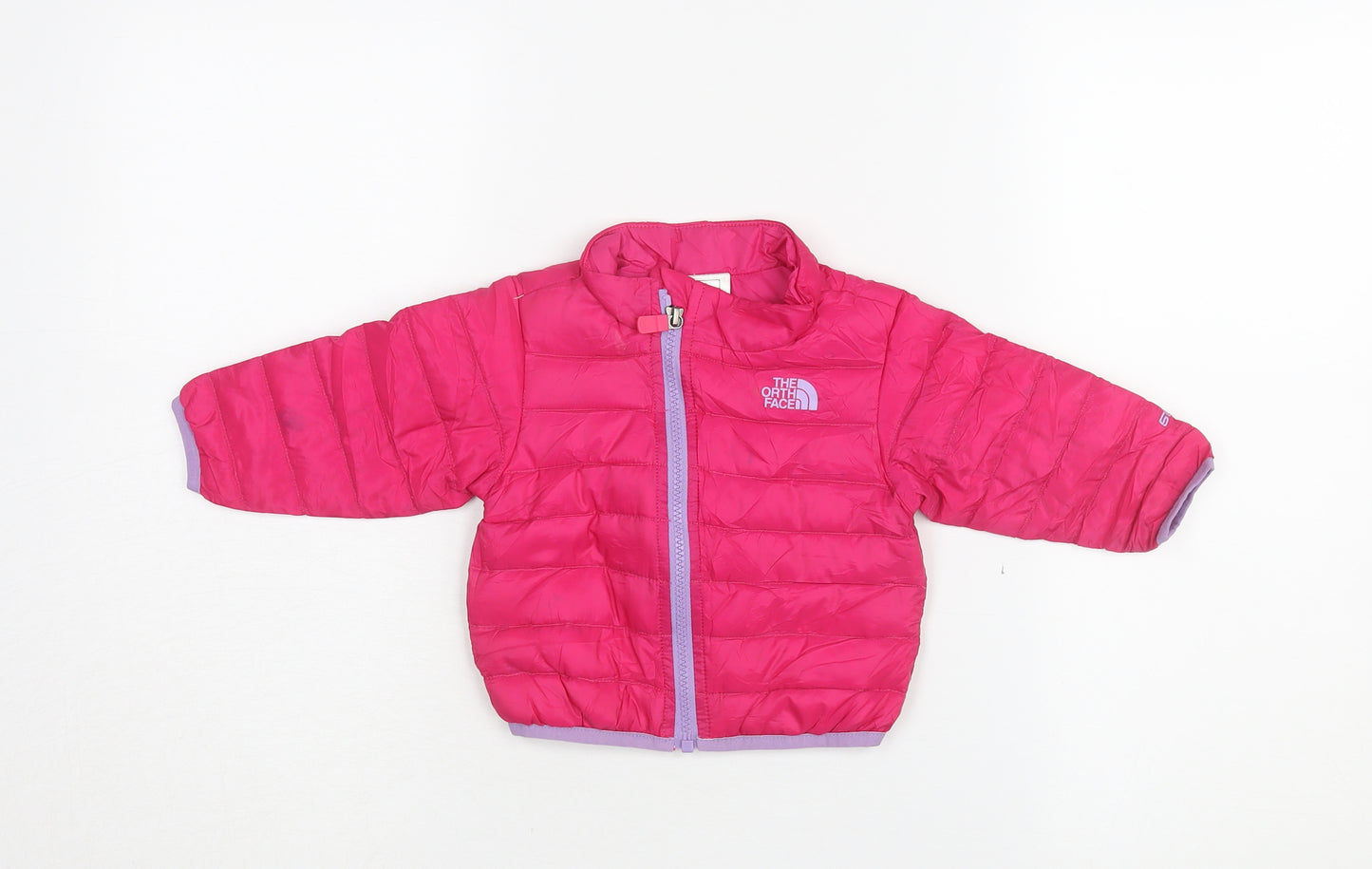 The North Face Girls Pink Puffer Jacket 2XS Lightweight