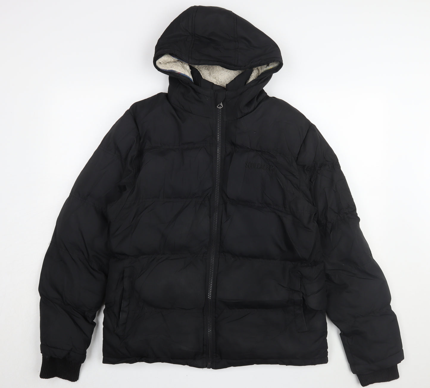 SoulCal & Co Men's Black Puffer Jacket Size S