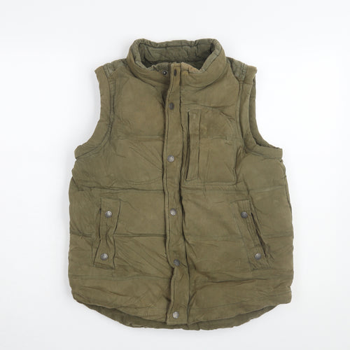 Fat Face Girls Green Bodywarmer 12-13 Years, Cotton Lined
