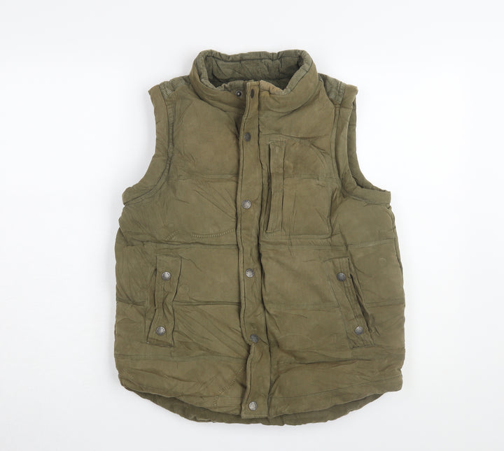 Fat Face Girls Green Bodywarmer 12-13 Years, Cotton Lined