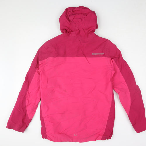 Regatta Pink Girls Rain Coat 14 Years - Hooded Outdoor Jacket