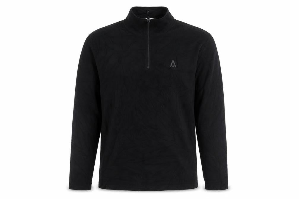 Front view of Glacier Point Men's Black M Pullover Sweatshirt