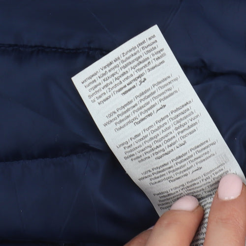 Jack & Jones Men's Blue Hooded Puffer Jacket M