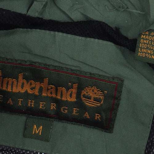 Timberland Men's Green Parka Jacket M Hooded Outdoor