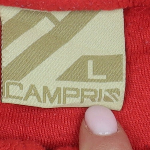 Campri Men's Red 1/2 Zip Sweatshirt L
