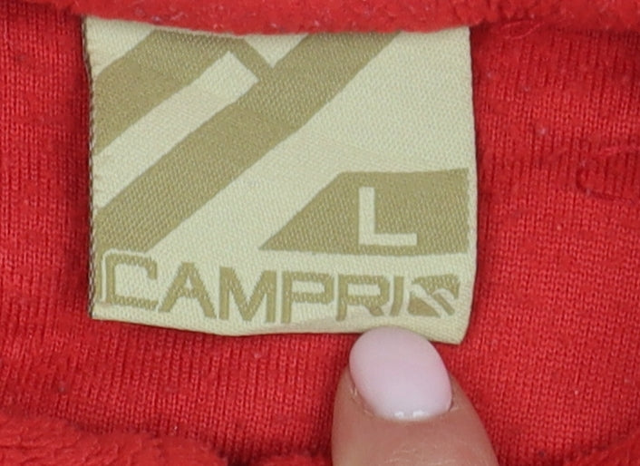 Campri Men's Red 1/2 Zip Sweatshirt L