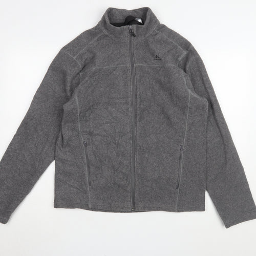 Decathlon Men's Grey Fleece Jacket L
