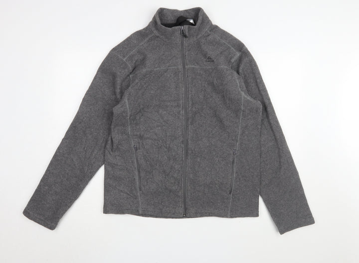Decathlon Men's Grey Fleece Jacket L