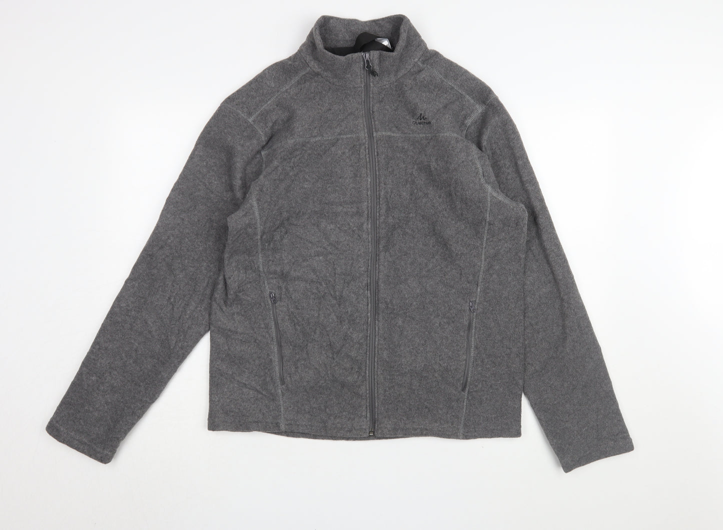 Decathlon Men's Grey Fleece Jacket L