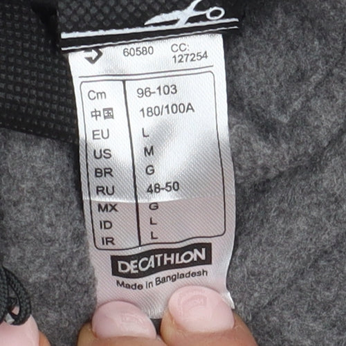 Decathlon Men's Grey Fleece Jacket L