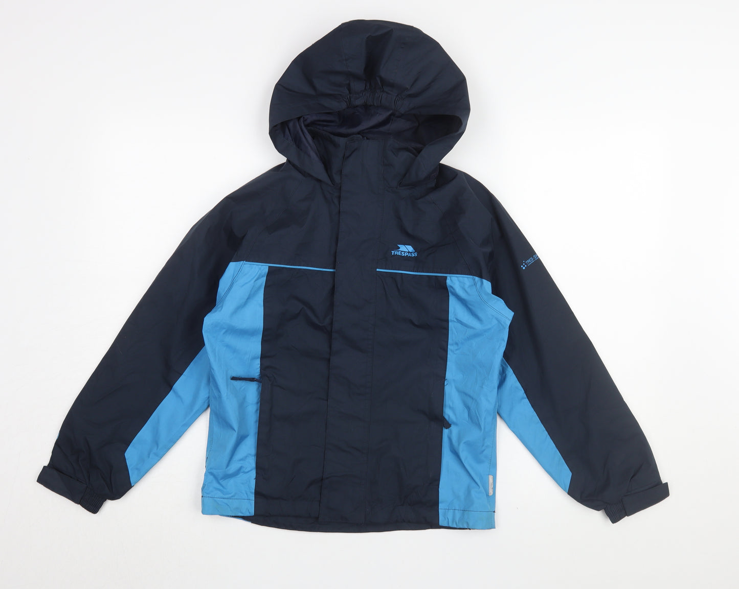 Trespass Boys Blue Waterproof Rain Coat 9-10 Years