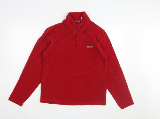 Regatta Men's Red 1/2 Zip Fleece Sweatshirt S