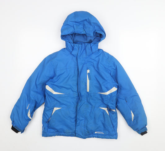 Mountain Warehouse Boys Blue Ski Jacket 9-10Y Waterproof Hooded