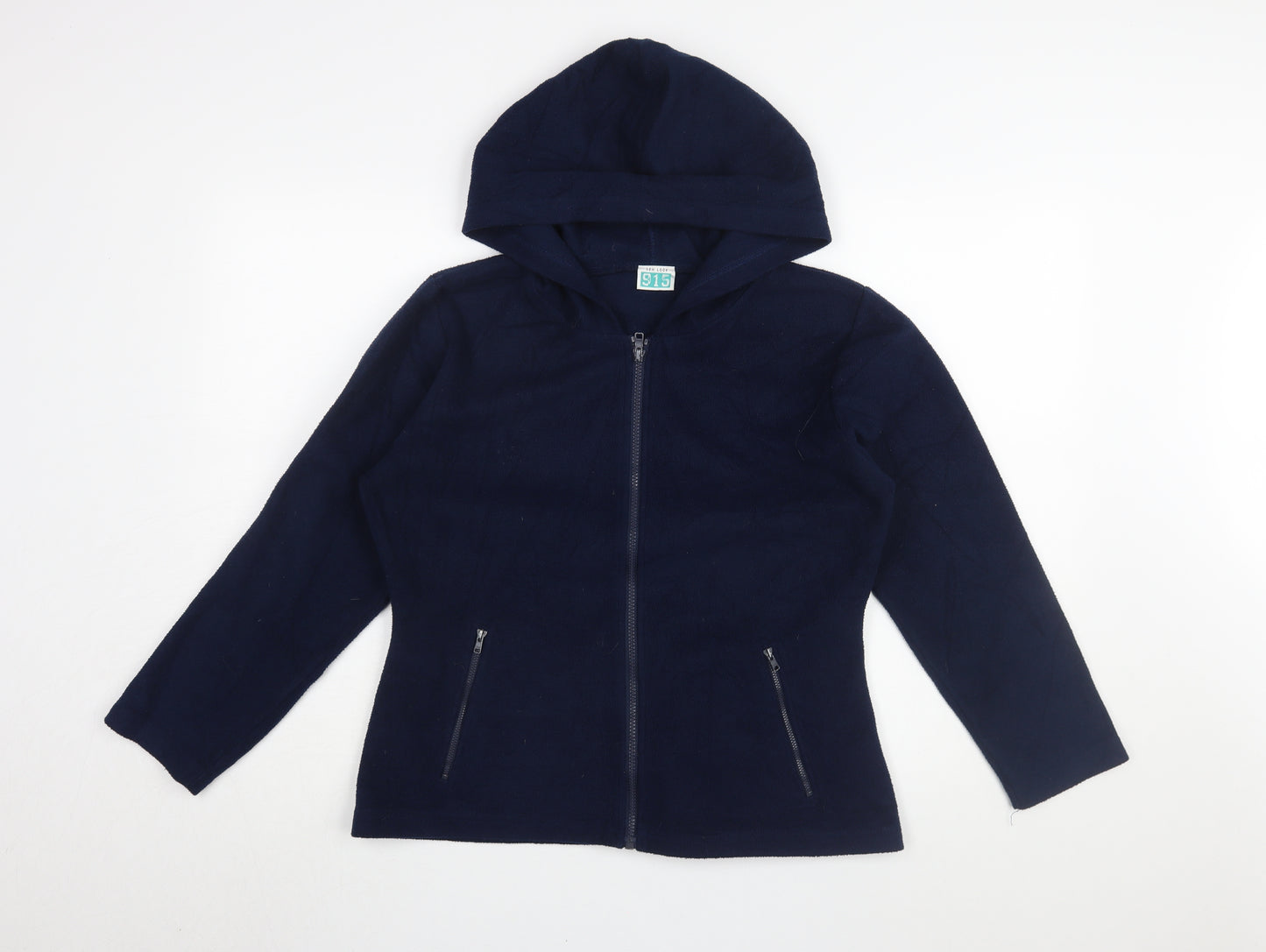 New Look Girls Blue Full Zip Hoodie Size 14 Fleece