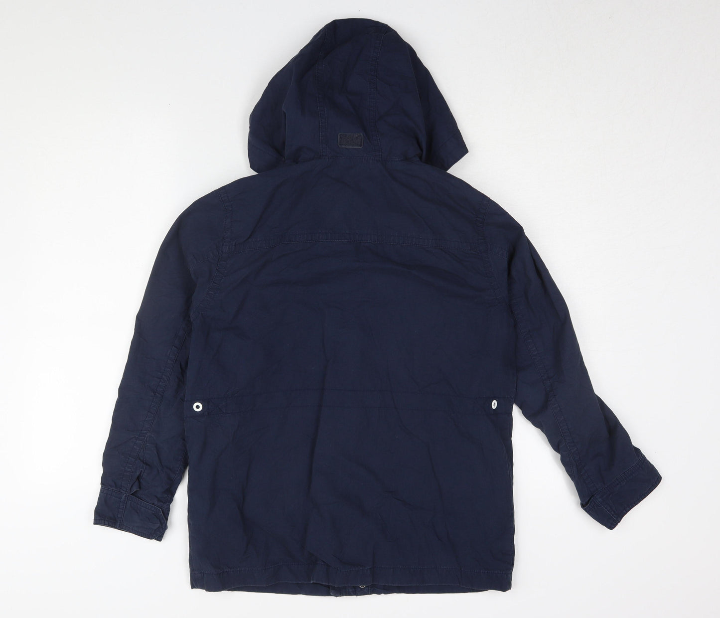 GapKids Boys Blue Parka Jacket 12-13 Years Hooded Mid-Length