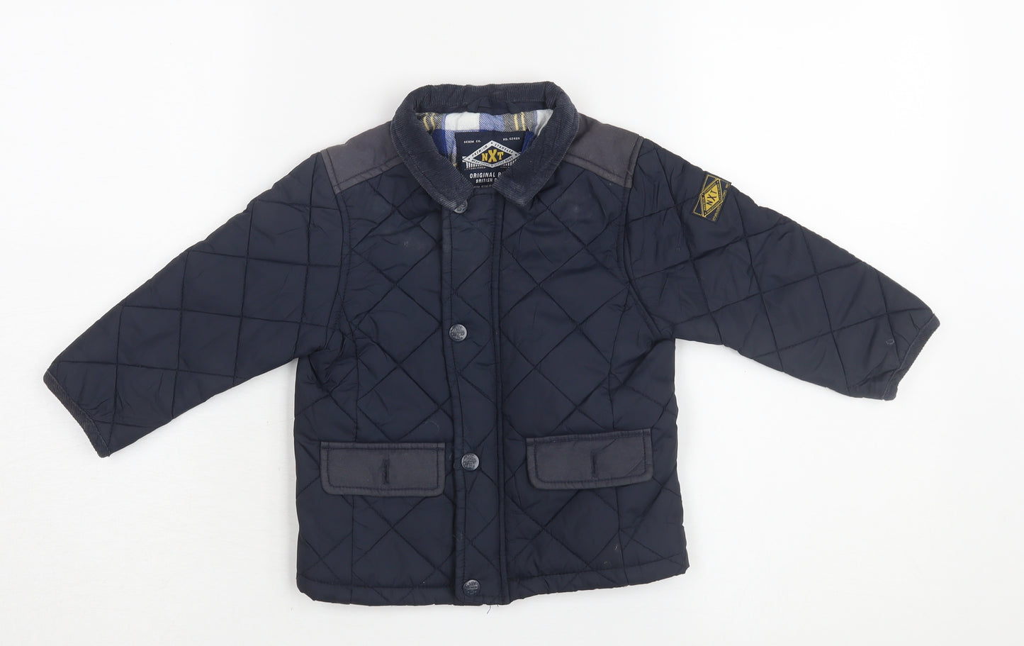 Next Boys Black Quilted Jacket 2 Years