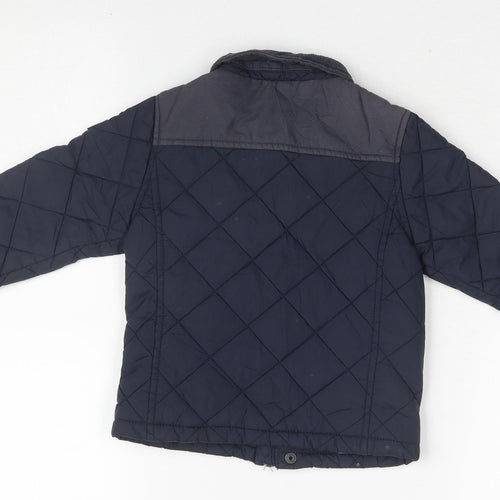 Next Boys Black Quilted Jacket 2 Years