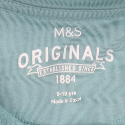 Marks and Spencer Girls Blue Pullover Hoodie 9-10 Years