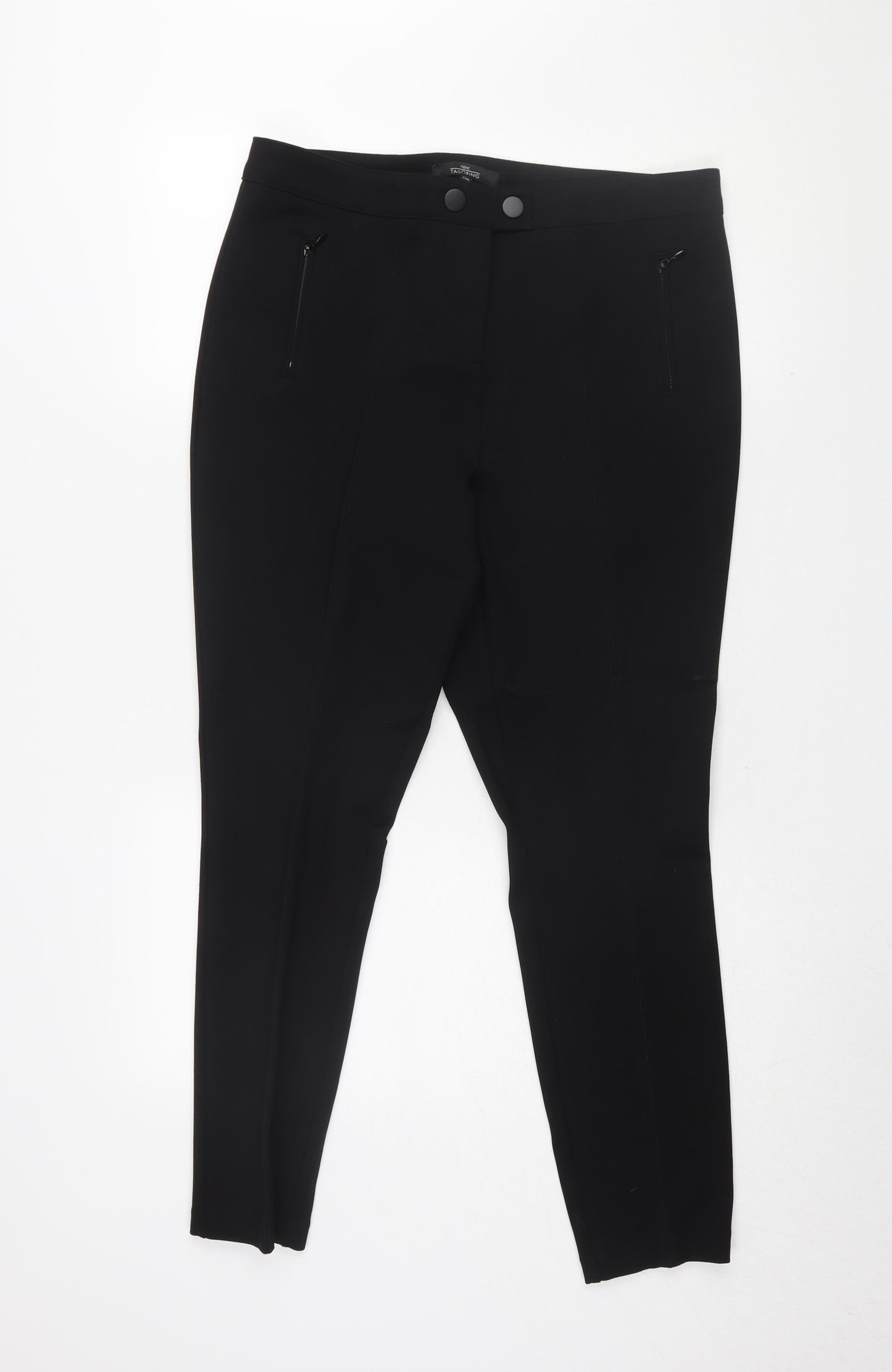 Next Women's Black Slim Jegging Trousers Size 14