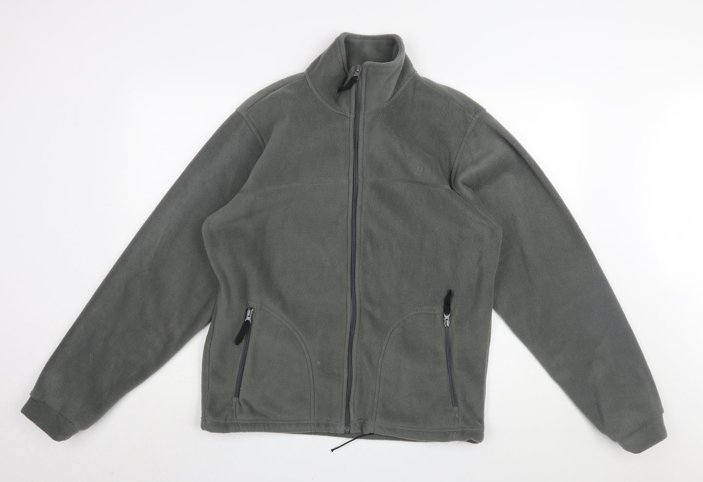 ON SPIRIT Men's Grey Fleece Regular Fit Jacket M