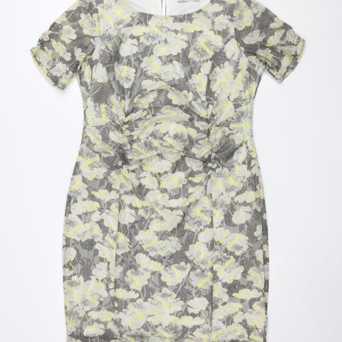 Marks and Spencer Women's Grey Floral Pencil Dress 20