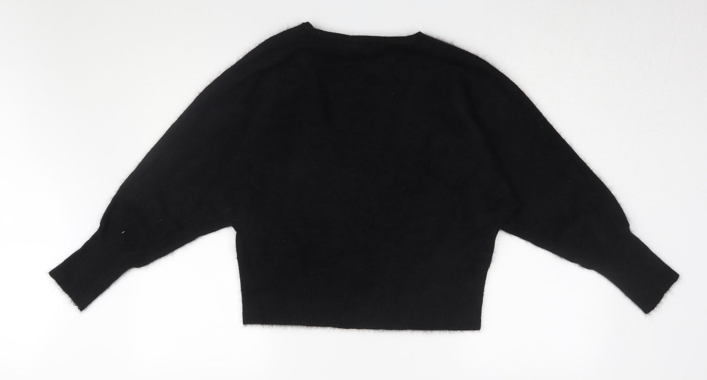 Monsoon Women's Black Cardigan, Size 18, Soft Angora