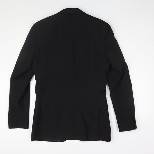 Occasions Men's Black Slim Tuxedo Blazer 36L