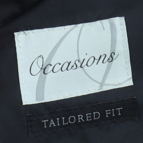 Occasions Men's Black Slim Tuxedo Blazer 36L